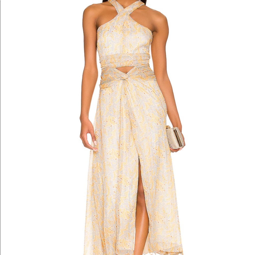 Lucy Dress in Green Tea Multi from Revolve